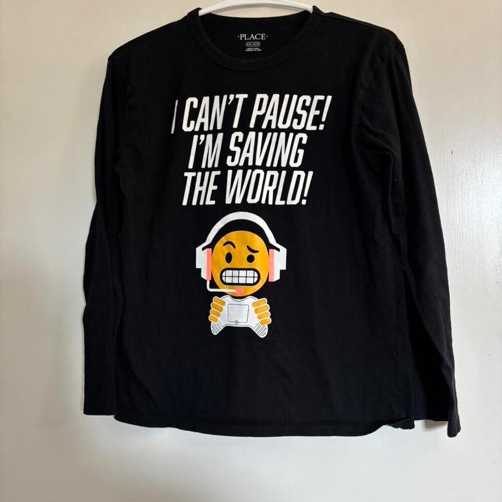 The childrens place black long sleeve shirt